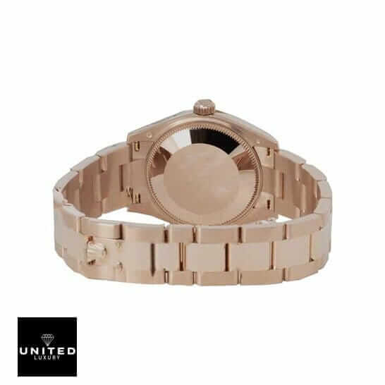 Rolex Everose Diamond Replica 1 Rolex Datejust 278245 Gold Oyster Fold Clasp Replica