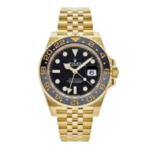 Rolex Gmt Master II Gold Black Dial Replica