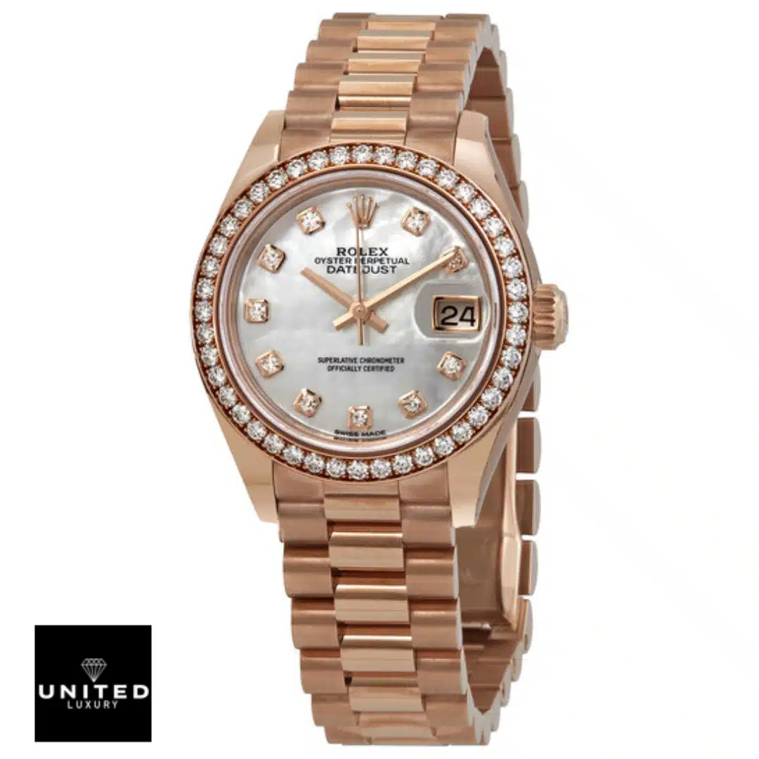 Rolex Datejust 279171 Replica 2 Rolex Datejust diamond 279171 diamond bezel white background
