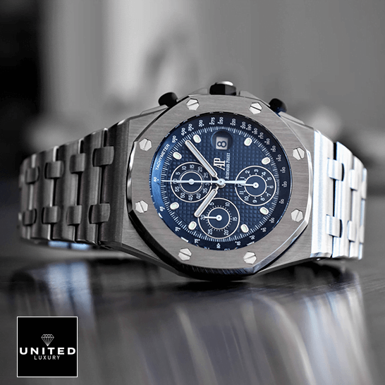 Audemars Piguet Royal Oak Offshore 26237ST.OO.1000ST.01 Replica 4 Audemars Piguet Blue Dial 26237ST.OO_.1000ST.01 Stainless Steel Replica crown / push button