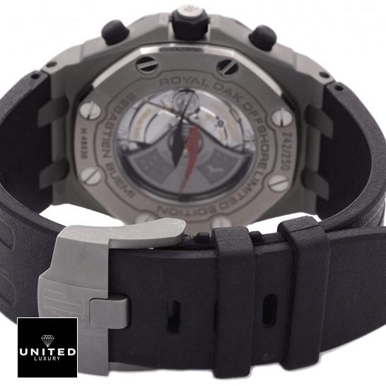AP Sebastien Buemi Replica 2 Audemars Piguet Royal Oak Black Rubber Bracelet Replica steel closed clasp