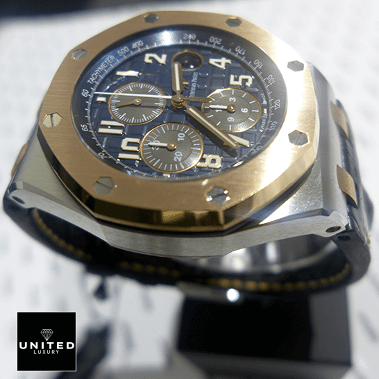 Audemars Piguet 3126 Replica 2 Audemars Piguet 26471SR.OO_.D101CR.01 Royal Oak Blue Dial Replica side view