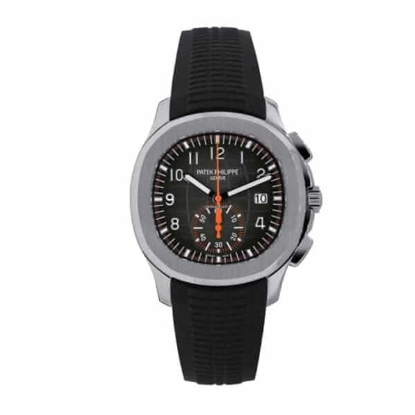 patek-philippe-aquanaut-chronograph-black-dial-ss-5968a-001-replica-600x600