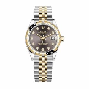 rolex-datejust-31mm-278343rbr-yellow-gold-steel-automatic-grey-with-diamond-dial-600x600