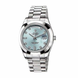 rolex-day-date-ii-218206-41mm-v6-stainless-steel-blue-dial-replica-1-600x600