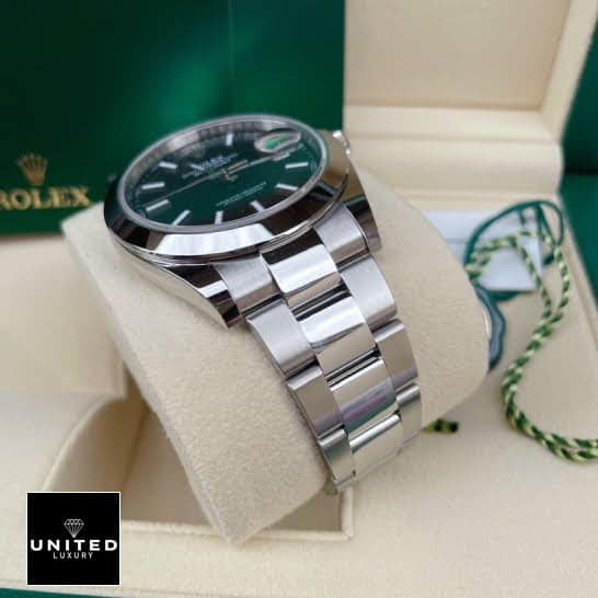 Rolex Diagonal Black Replica 4 Rolex Day-Date 228206 KW Oyster Replica in the Rolex Box