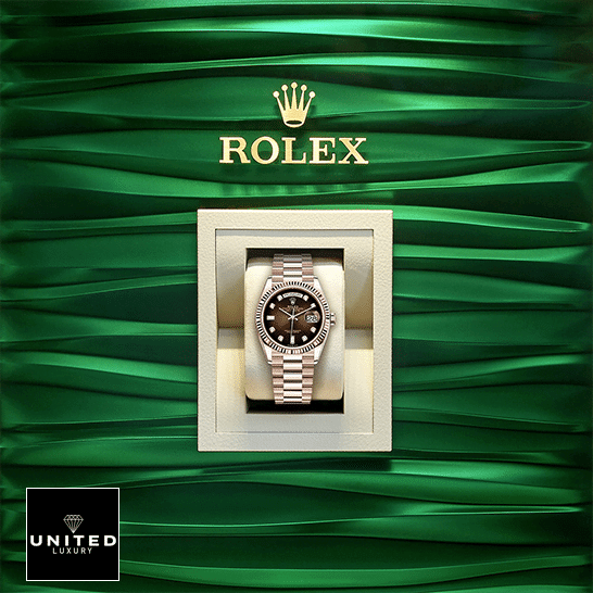 Rolex Day-Date 128235-0037 Brown Ombre Dial Replica 1 Rolex Day-Date 36 128235-0037 Replica ?n the Rolex Box