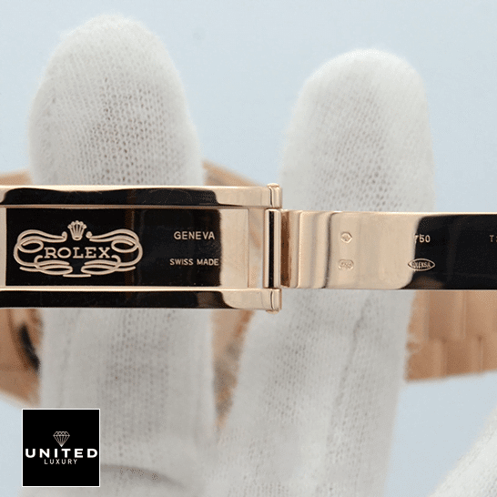 Rolex Day-Date 128235-0037 Brown Ombre Dial Replica 5 Rolex Day-Date 36 128235-0037 Replica Rose Gold Open Fold Clasp