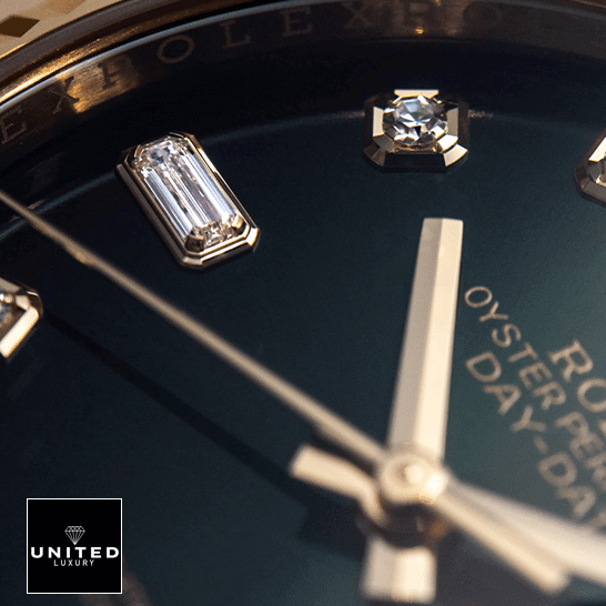 Rolex Day-Date 128235-0037 Brown Ombre Dial Replica 4 Rolex Day-Date 36 128235-0037 Replica Brown Ombre with Diamonds Dial