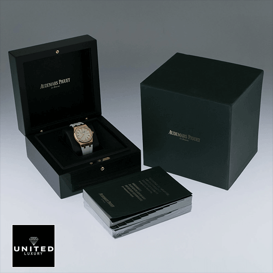 Audemars Piguet Royal Oak White Dial Replica in the ap box