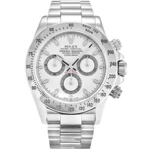 Replica Rolex Daytona 40mm White Dial 116520