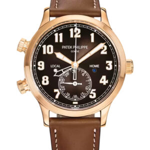 Calatrava Pilot Travel Time-Rose gold